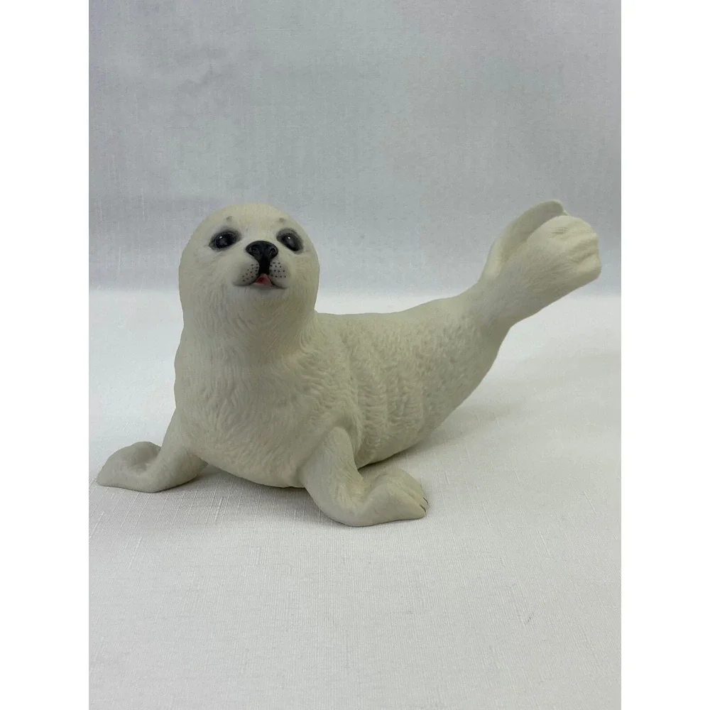 Lenox Harp Seal Pup Fine Porcelain Figurine 1995 White Arctic Wildlife Sculpture
